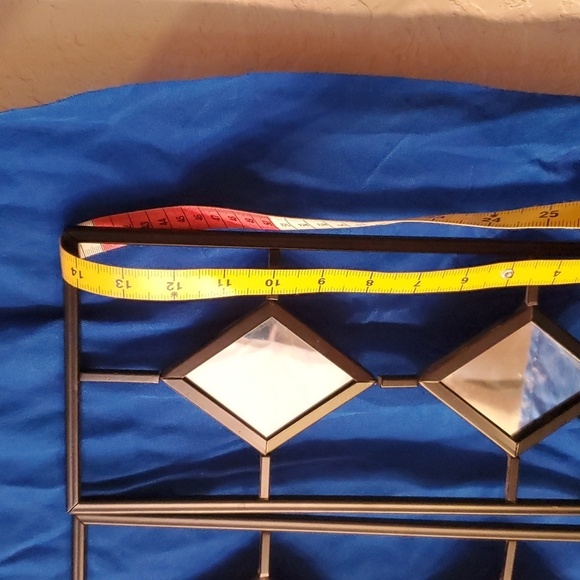 Pair of decorative Mirrored candle holders - Picture 3 of 6